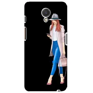 Чохол з картинкою Модні Дівчата Meizu M6s (Дівчина з телефоном)