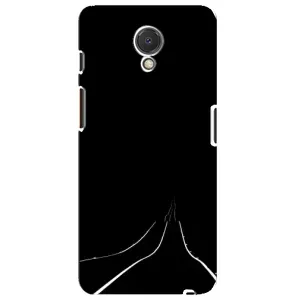 Чохол з картинками на чорному фоні для Meizu M6s (Дорога)