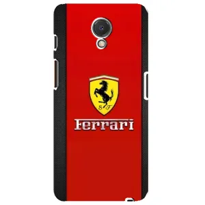 Силіконовий бампер з картинкою машини на Meizu M6s (Ferrari Logo)