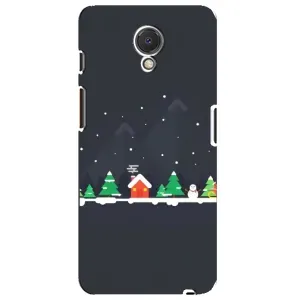 Силіконовий бампер на різдво для Meizu M6s (Місто зимове)
