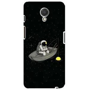 Силиконовый Чехол с принтом "Космонавты" на Meizu M6s (Космонавт на рыбалке)