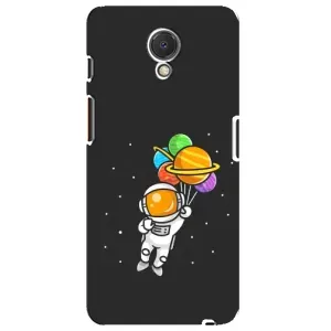 Силиконовый Чехол с принтом "Космонавты" на Meizu M6s (Космонавт с шариками)