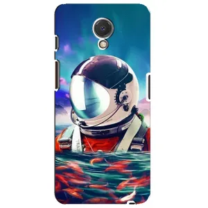 Силиконовый Чехол с принтом "Космонавты" на Meizu M6s