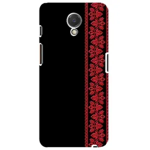 Силиконовый Чехол на Meizu M6s (Красная Вышиванка)