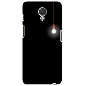 Чохол з картинками на чорному фоні для Meizu M6s (Лампочка)
