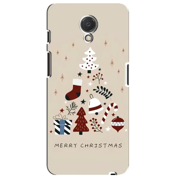 Чехол с рисунком «Merry Christmas» для Meizu M6s
