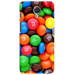 Чехол с изображением вкусной еды для Meizu M6s (Разноцветные M&M'S)