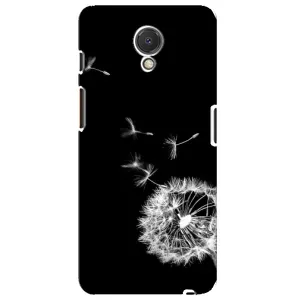 Силіконовий Чохол з кульбабками на Meizu M6s (Кульбабка на чорному)