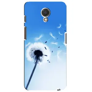 Силіконовий Чохол з кульбабками на Meizu M6s (Кульбабка на блакитному)