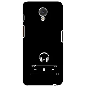 Чохол з картинками на чорному фоні для Meizu M6s (Плеєр)