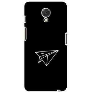 Чохол з картинками на чорному фоні для Meizu M6s (Літак)
