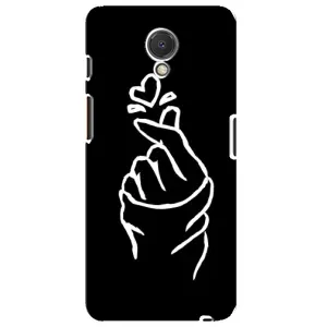 Чехлы (Знак сердечка) на Meizu M6s (Сердце на черном)