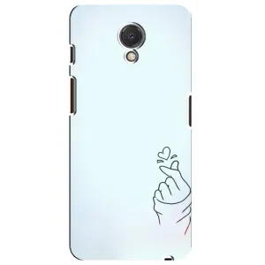 Чехлы (Знак сердечка) на Meizu M6s (Сердце на голубом)