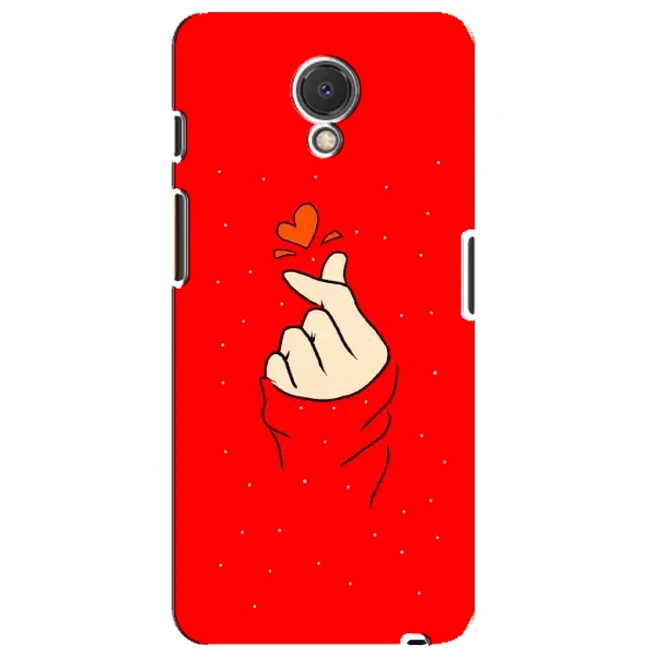 Чехол с рисунком «Сердце на красном» для Meizu M6s Чехол с рисунком «Сердце на красном» для Meizu M6s