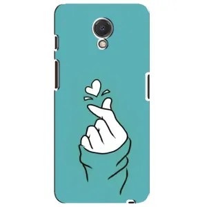 Чехлы (Знак сердечка) на Meizu M6s (Сердечко на бирюзовом)