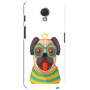 Бампер для Meizu M6s с картинкой "Песики" (Собака Король)