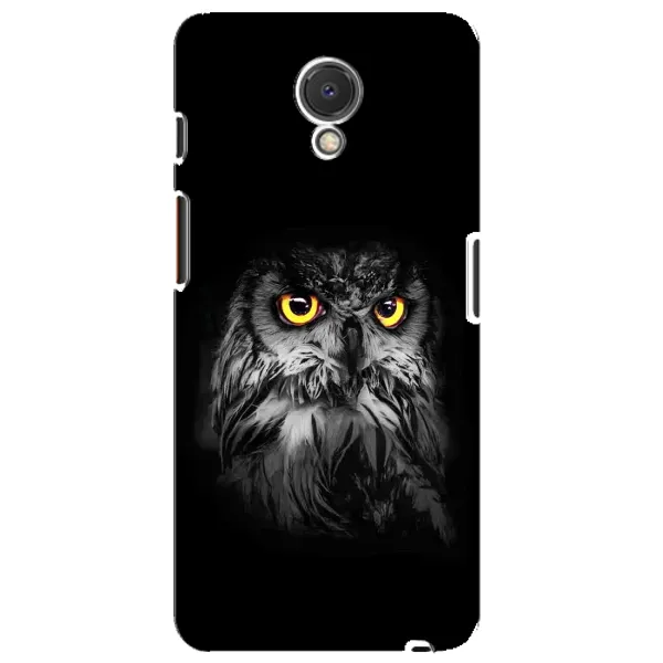 Чехол с рисунком «Сова на чёрном» для Meizu M6s Чехол с рисунком «Сова на чёрном» для Meizu M6s