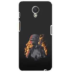 Чохол з картинкою "Герой Pubg" на Meizu M6s (В полум'ї)