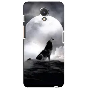 Чехол с Волком на Meizu M6s (Волк и луна)