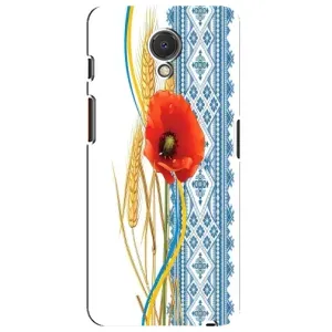 Силиконовый Чехол на Meizu M6s с картинкой Вышиванки (Вышиванка с цветком)