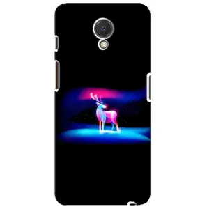 Силиконовый бампер с картинкой животных для Meizu M6s (Яркий олень)