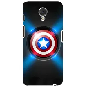 Чохол с Щітом Капітана Америки на Meizu M6s (Яскраий Щит Капітана)