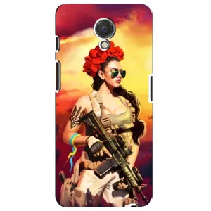 ЗСУ Чехлы (TPU) для Meizu M6s (Женщина солдат)