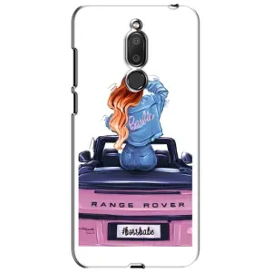Силіконовый Чохол на Meizu M6T, Meilan 6T з картинкой Модных девушек (Дівчина на машині)