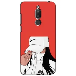 Силіконовый Чохол на Meizu M6T, Meilan 6T з картинкой Модных девушек (Дівчина Nike)