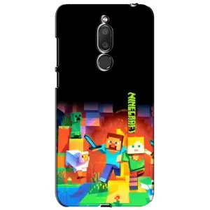 Чехлы для Meizu M6T, Meilan 6T (Персонажи Майн Крафт) (Герой Майнкрафт)