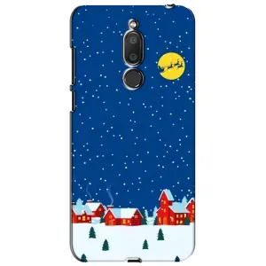 Силиконовый бампер на рождество для Meizu M6T, Meilan 6T (Город в снегу)