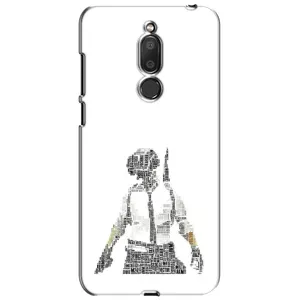 Силиконовый чехол с картинкой "Герой Pubg" на Meizu M6T, Meilan 6T (Из букв)