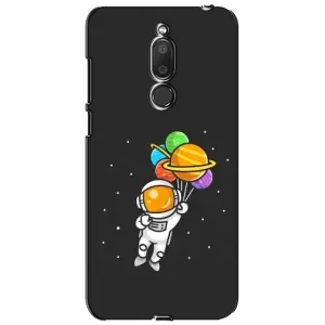 Силіконовый Чохол з принтом "Космонавти" на Meizu M6T, Meilan 6T (Космонавт з кульками)