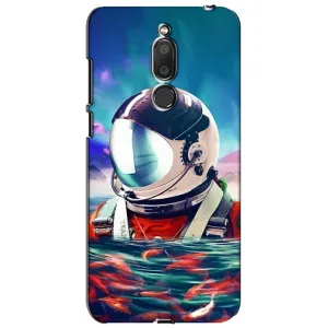 Силіконовый Чохол з принтом "Космонавти" на Meizu M6T, Meilan 6T (Космонавт у воді)