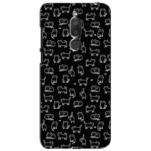 Чехол на тематику: Коты для Meizu M6T (Meilan 6T) (Котики на черном)