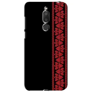 Силиконовый Чехол на Meizu M6T, Meilan 6T (Красная Вышиванка)
