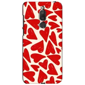 Чехлы с тематикой "Маленькие Сердечки" на Meizu M6T, Meilan 6T (Красные сердечка)