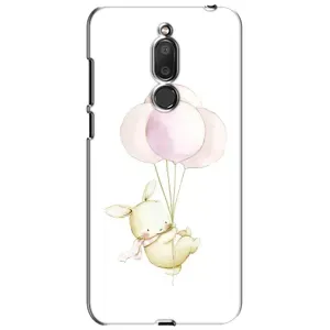 Силиконовый бампер с картинкой животных для Meizu M6T, Meilan 6T (Кролик и шарики)