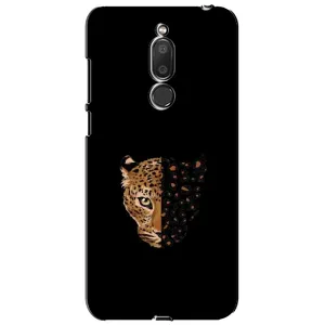 Чохол з леопардовим принтом на Meizu M6T, Meilan 6T (Леопард на чорному)