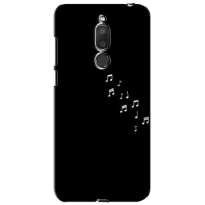 Чохол з картинками на чорному фоні для Meizu M6T, Meilan 6T (Ноти)