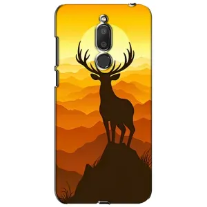 Чехлы с изображением разных животных для Meizu M6T, Meilan 6T (Силуэт Оленя)
