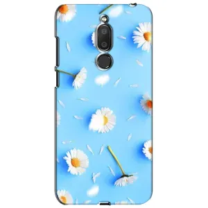 Чохол з Квітами для Meizu M6T, Meilan 6T (ромашки на блакитному)
