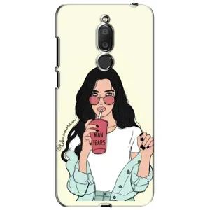 Силіконовый Чохол на Meizu M6T, Meilan 6T з картинкой Модных девушек (З напоєм)