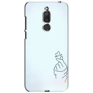 Чехлы (Знак сердечка) на Meizu M6T, Meilan 6T (Сердце на голубом)