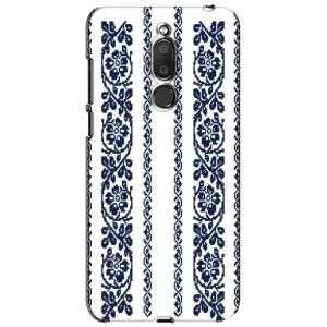 Силиконовый Чехол на Meizu M6T, Meilan 6T с картинкой Вышиванки (Синяя вышиванка)