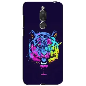 Силиконовый бампер с картинкой животных для Meizu M6T, Meilan 6T (Тигр-Арт)