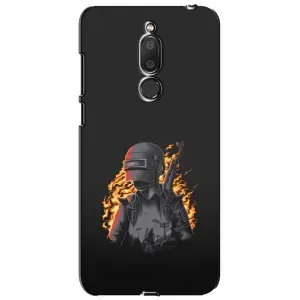 Силиконовый чехол с картинкой "Герой Pubg" на Meizu M6T, Meilan 6T (В огне)
