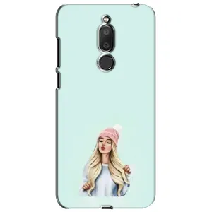 Силіконовый Чохол на Meizu M6T, Meilan 6T з картинкой Модных девушек (В шапці)