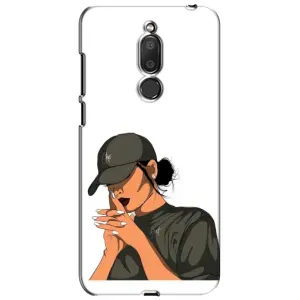 Силіконовый Чохол на Meizu M6T, Meilan 6T з картинкой Модных девушек (У зеленому)