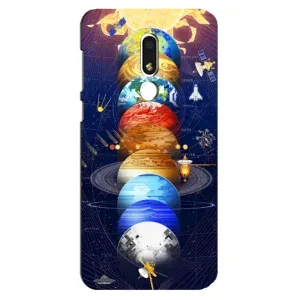 Чохол (ТПУ) з планетами на Meizu M8 Lite (Арт планети)